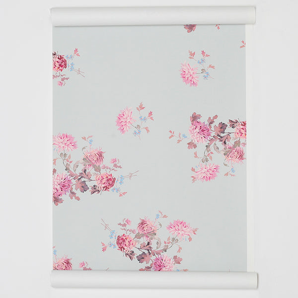 Albie Shabby Chic Foliage Pink Wallpaper – Tiny Walls