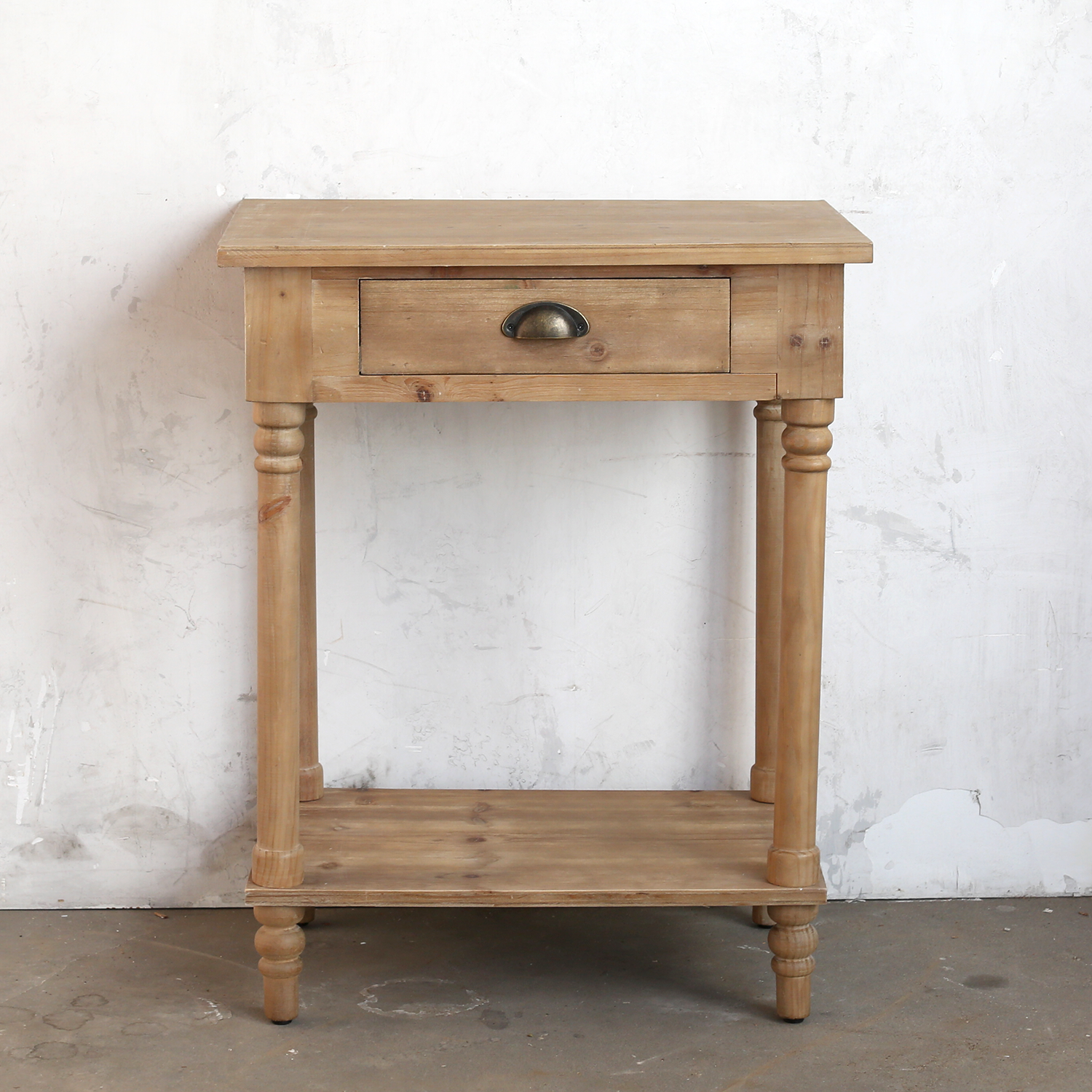 Farmhouse Side Table With Drawer (Natural Wood) – Rachel Ashwell ...