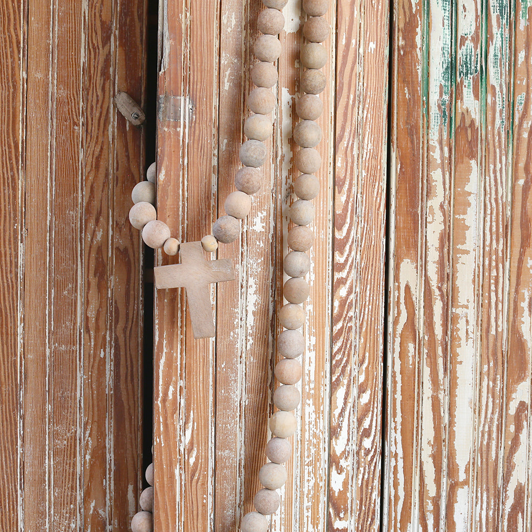 Wood Cross Prayer Beads – Rachel Ashwell Shabby Chic Couture