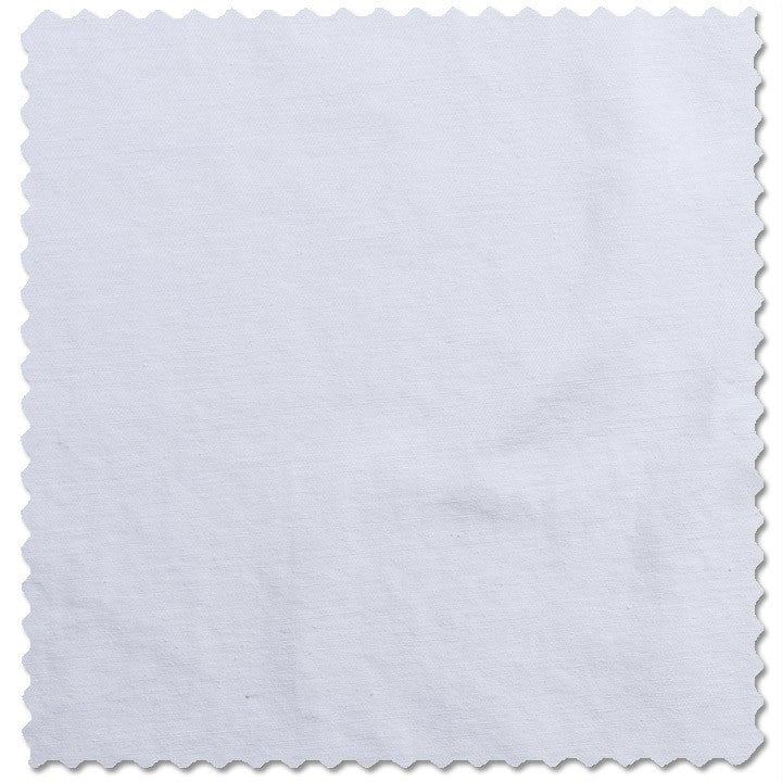 Denim - White Fabric - Suitable for Drapery, Bedding, Pillows and  Upholstery.