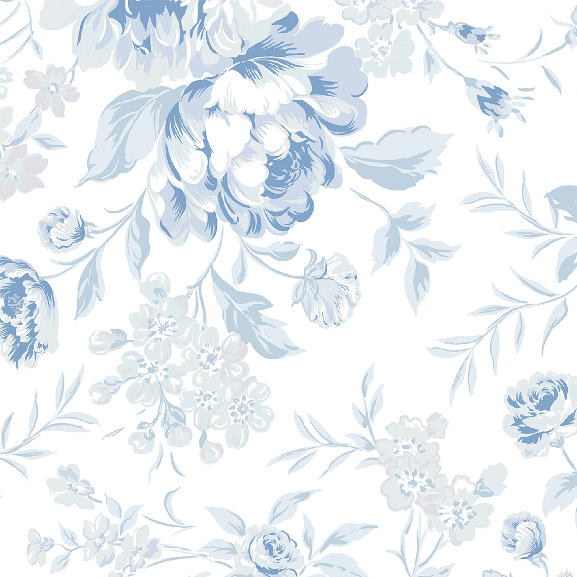 Rachel Ashwell Romantic Rose Blue Wallpaper - Swatch – Rachel Ashwell 