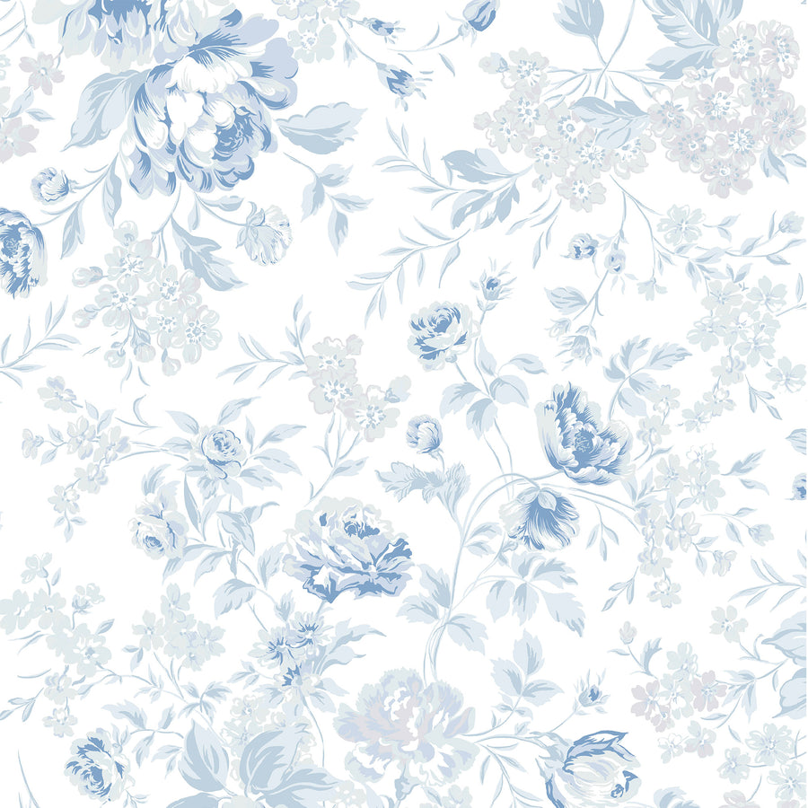 Romantic Rose Blue Wallpaper