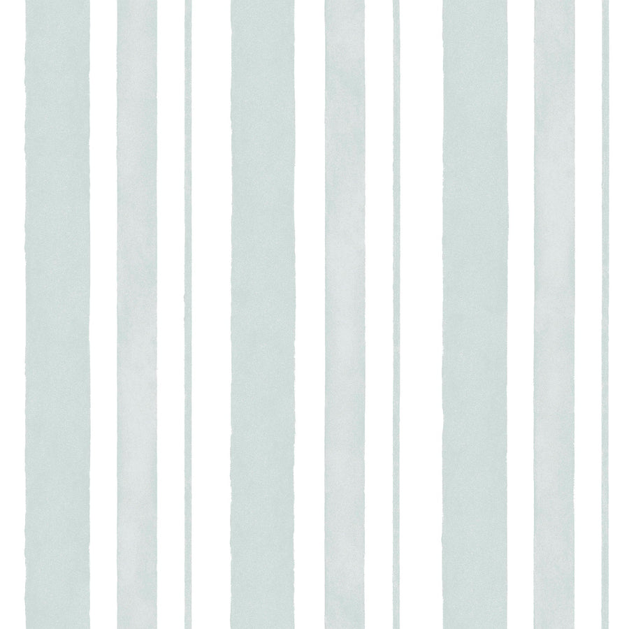 Rachel Ashwell Watercolour Stripe Blue Wallpaper - Swatch