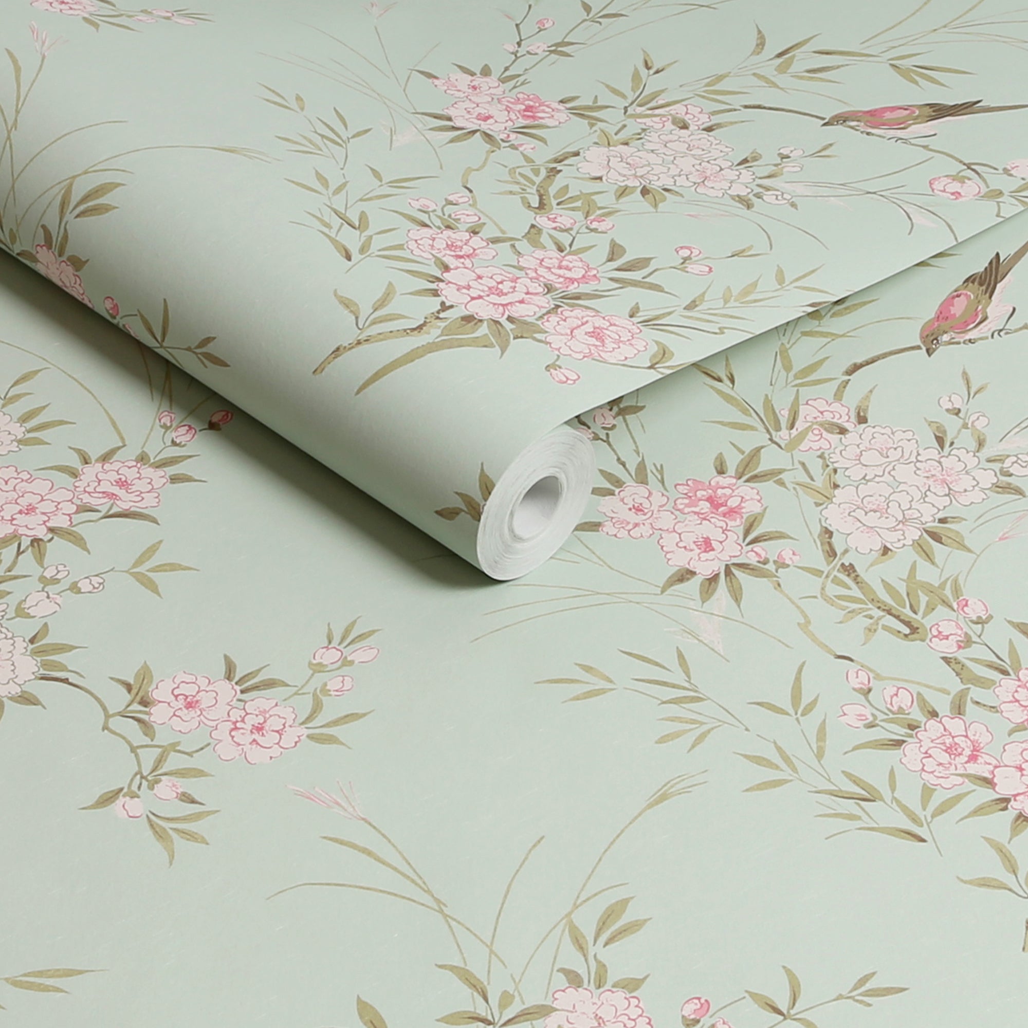 Rachel Ashwell Bird Chinoiserie Green Wallpaper – Rachel Ashwell Shabby ...