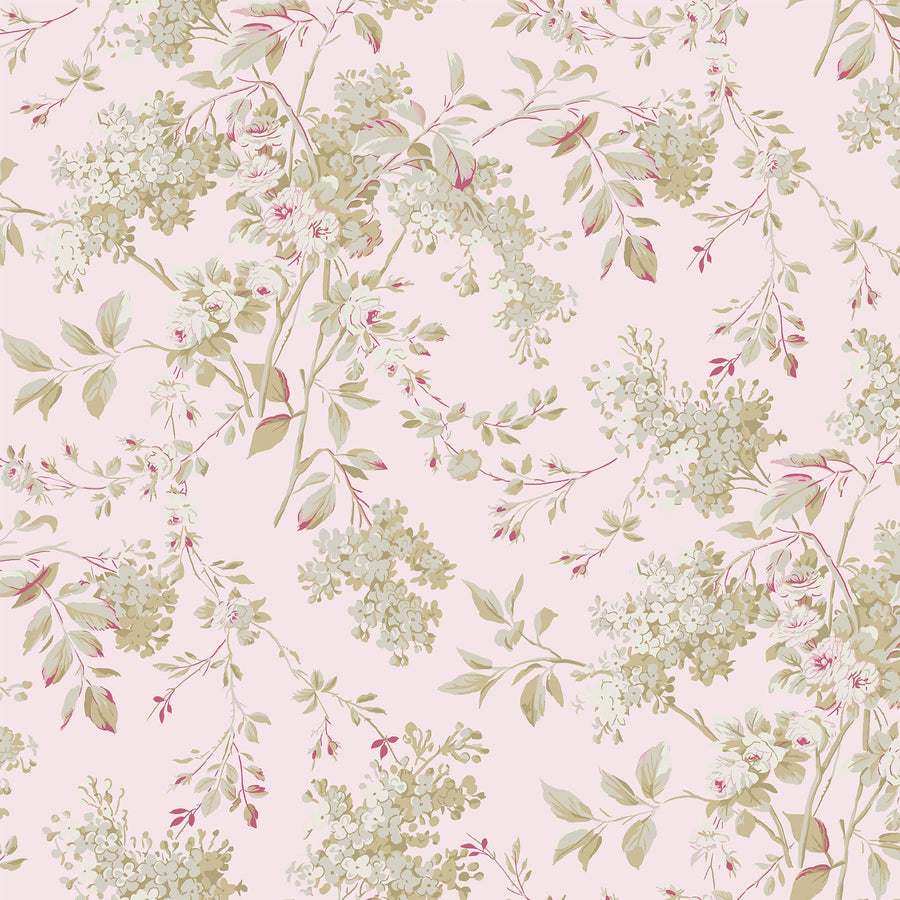 Rachel Ashwell Chelsea Pink Wallpaper - Swatch