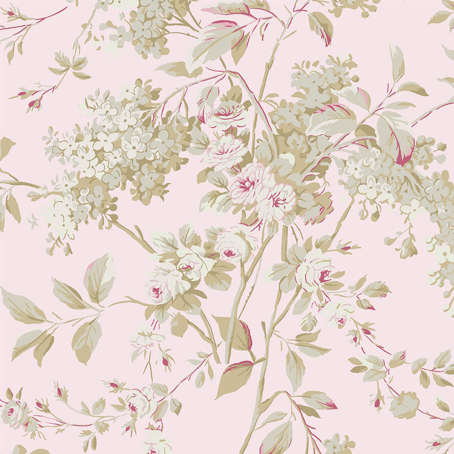 Rachel Ashwell Chelsea Pink Wallpaper - Swatch