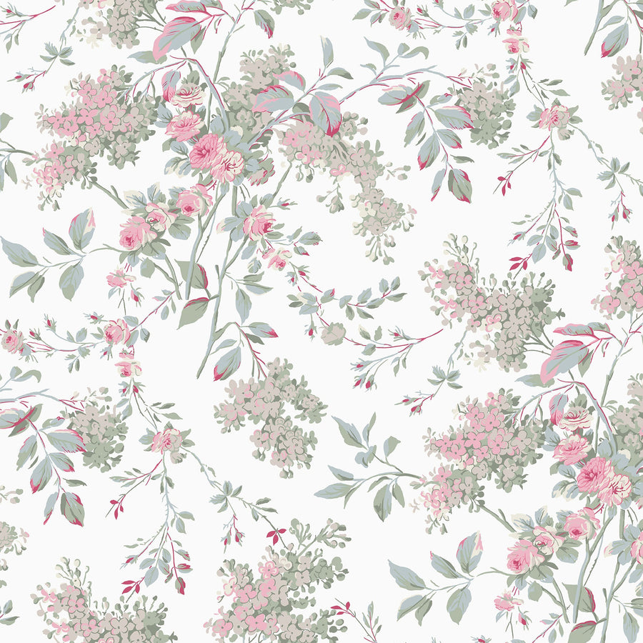 Rachel Ashwell Chelsea White Wallpaper - Swatch