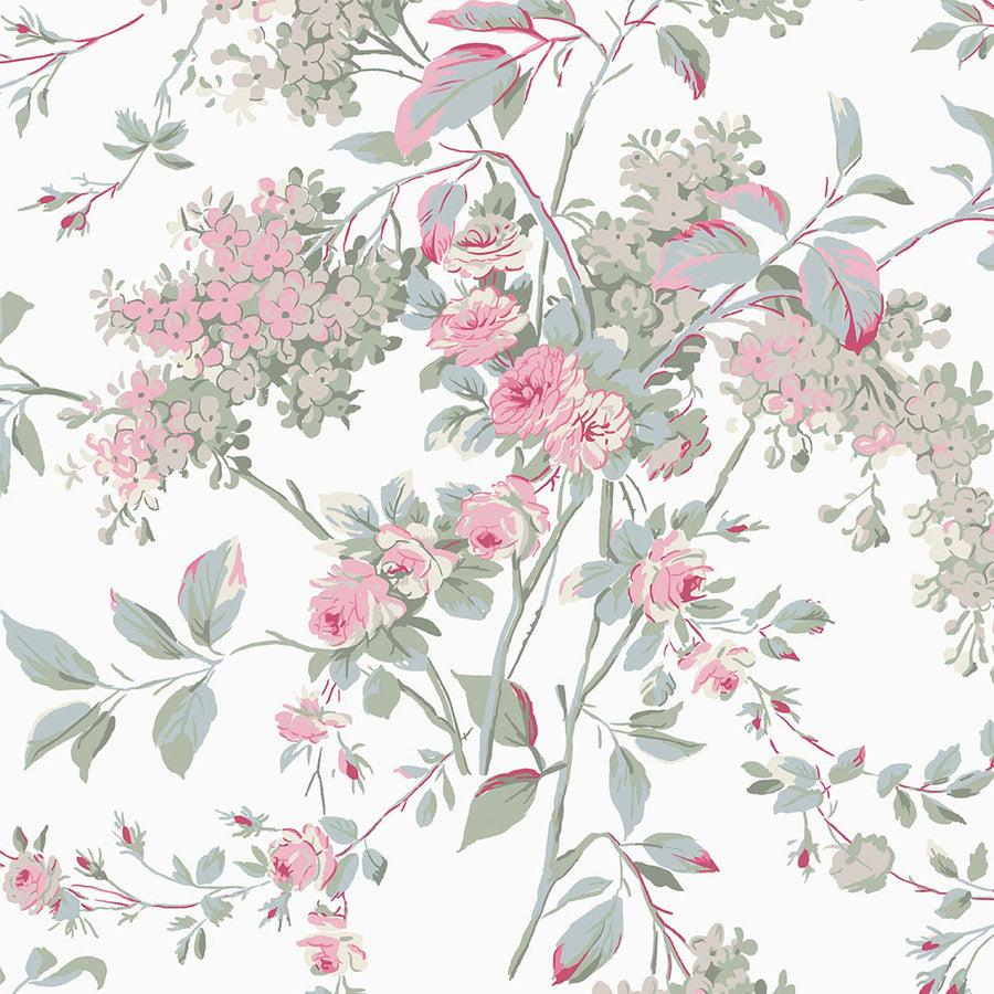 Rachel Ashwell Chelsea White Wallpaper - Swatch