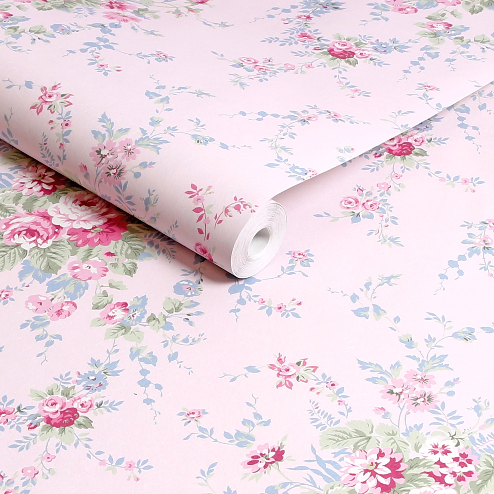 Rachel Ashwell Garden Floral Pink Blue Wallpaper – Rachel Ashwell ...