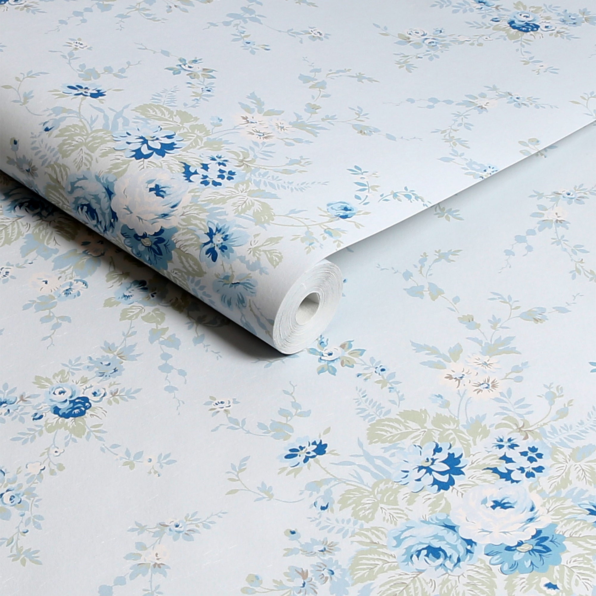 Rachel Ashwell Garden Floral Soft Blue Wallpaper – Rachel Ashwell ...