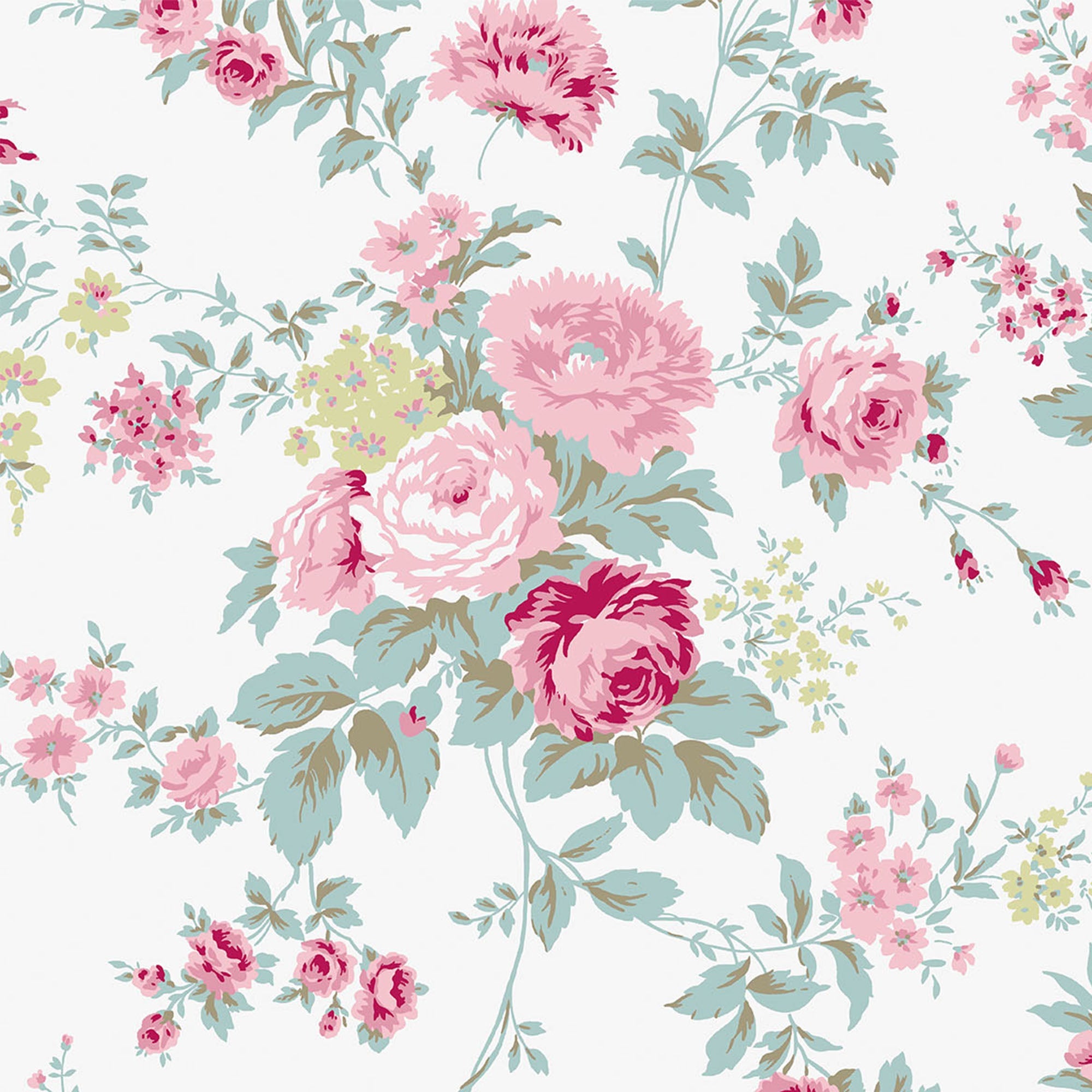 Rachel Ashwell Wild Flower Off White Wallpaper - Swatch – Rachel ...