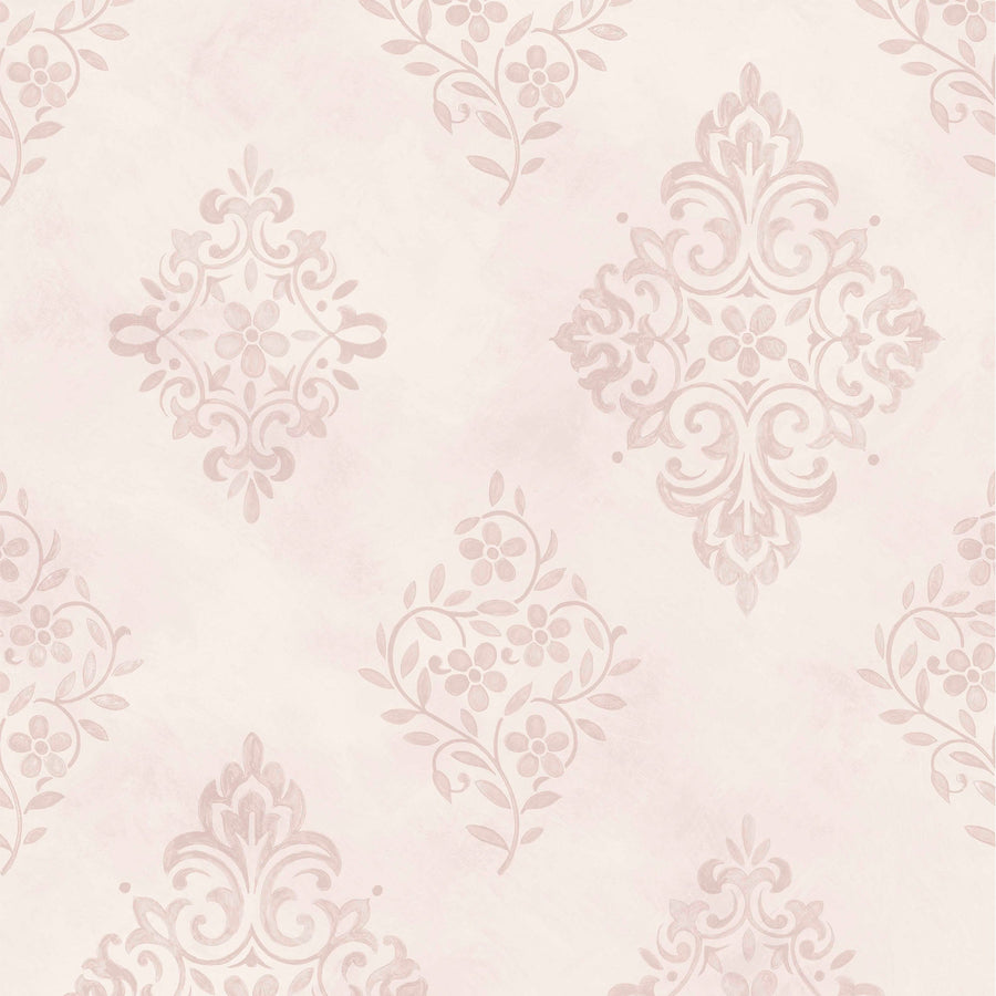 Rachel Ashwell Diamond Motif Pink Wallpaper - Swatch