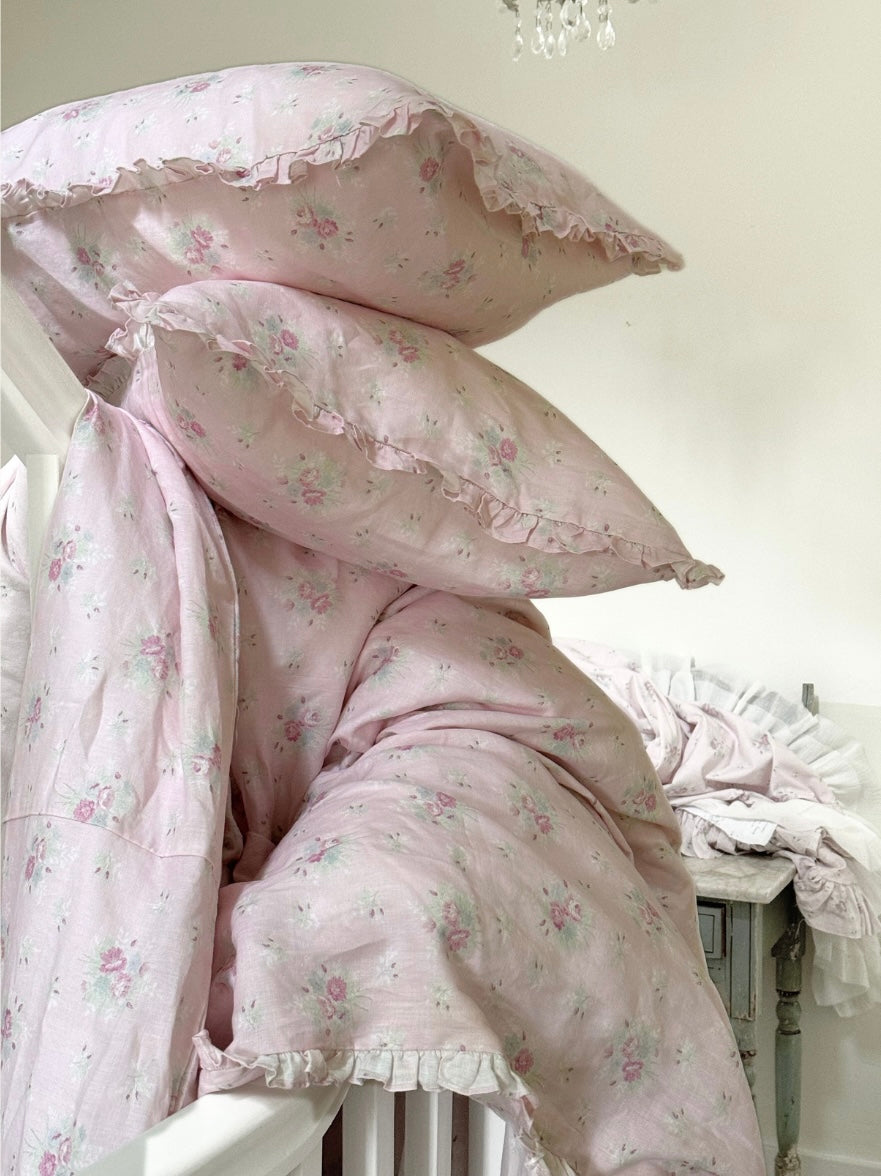 Anastasia Pink Linen Bedding by Rachel Ashwell