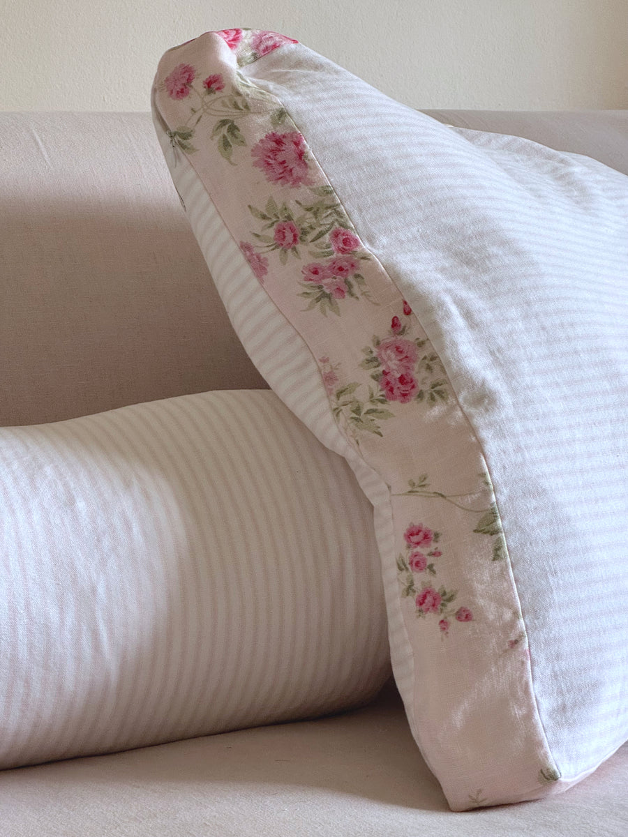 Malibu Blush Stripe Bolster