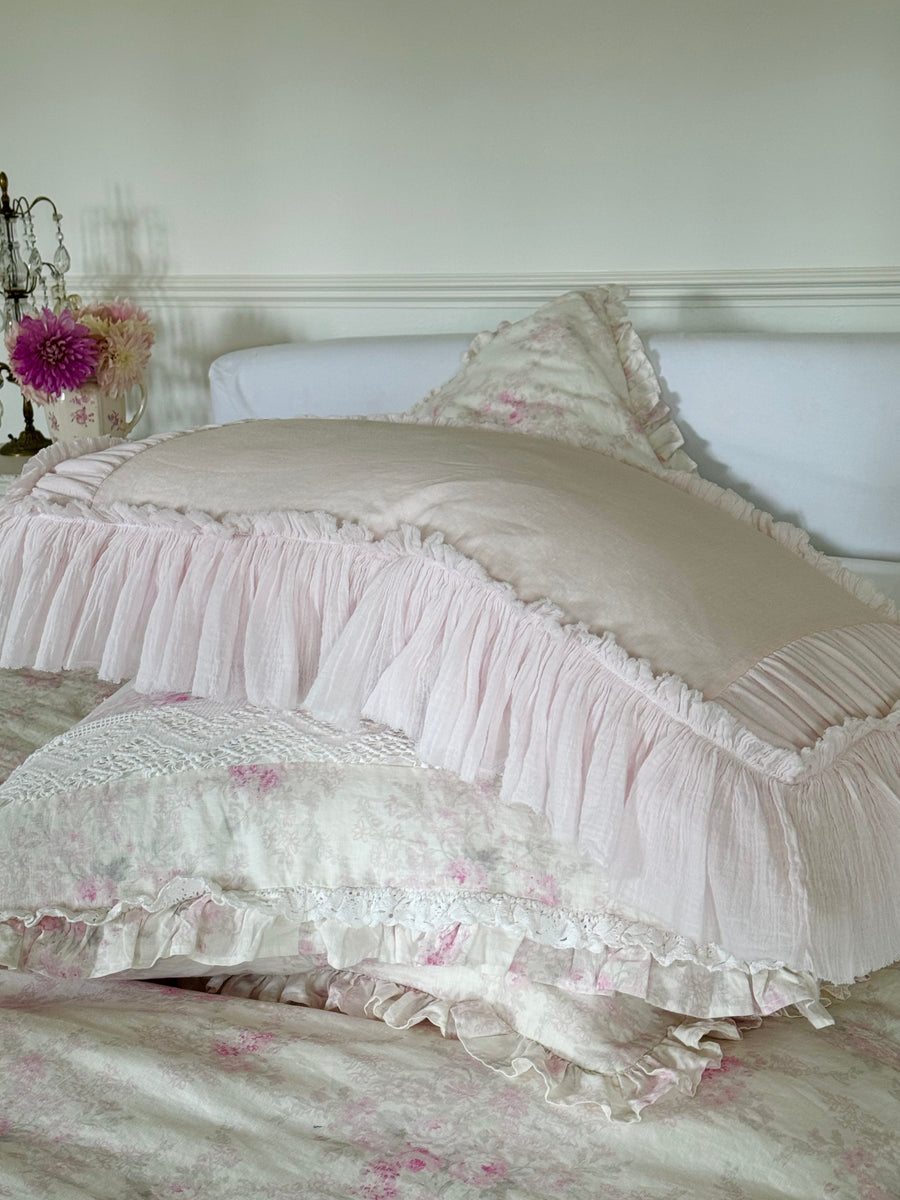 Pink Linen Gauze Body Pillow