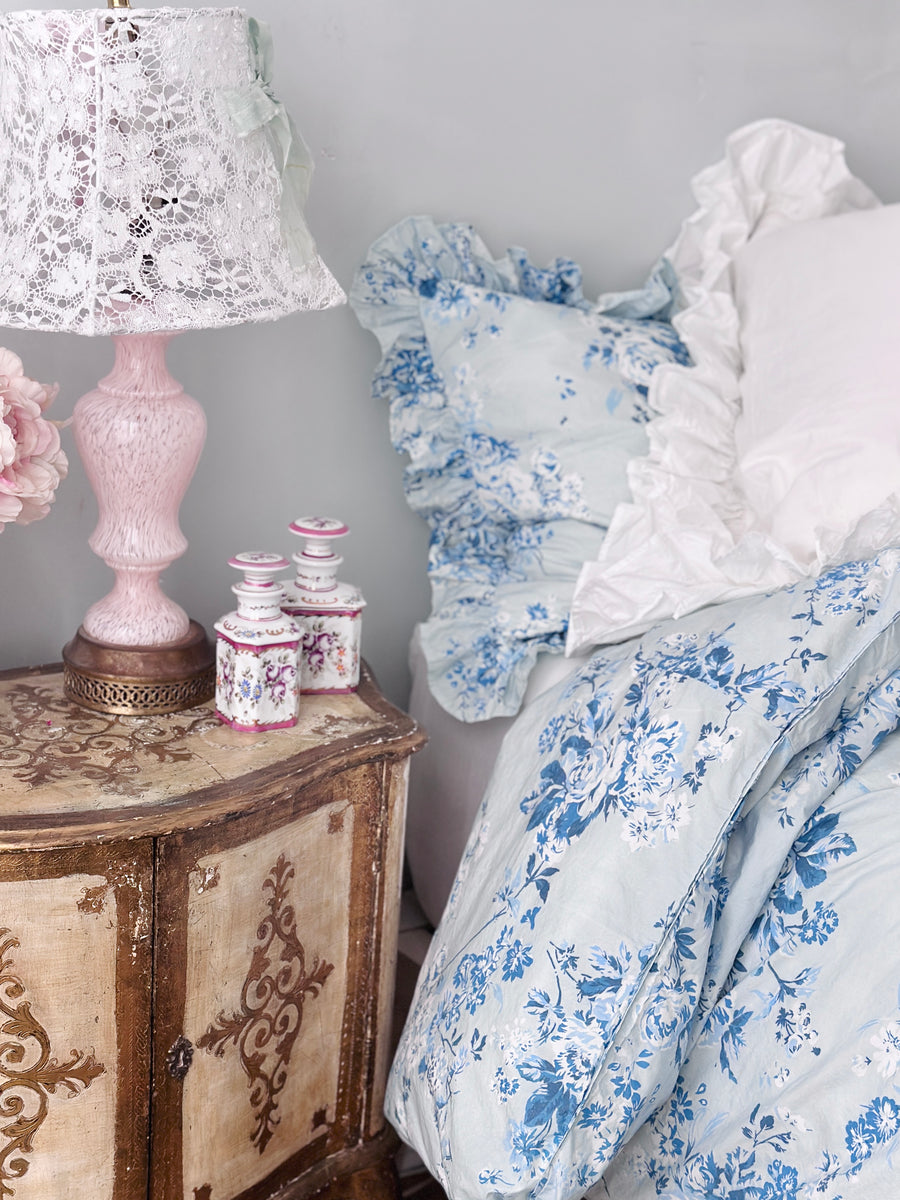 Limited Edition - Rose Chintz Blue Poplin Bedding by Rachel Ashwell®