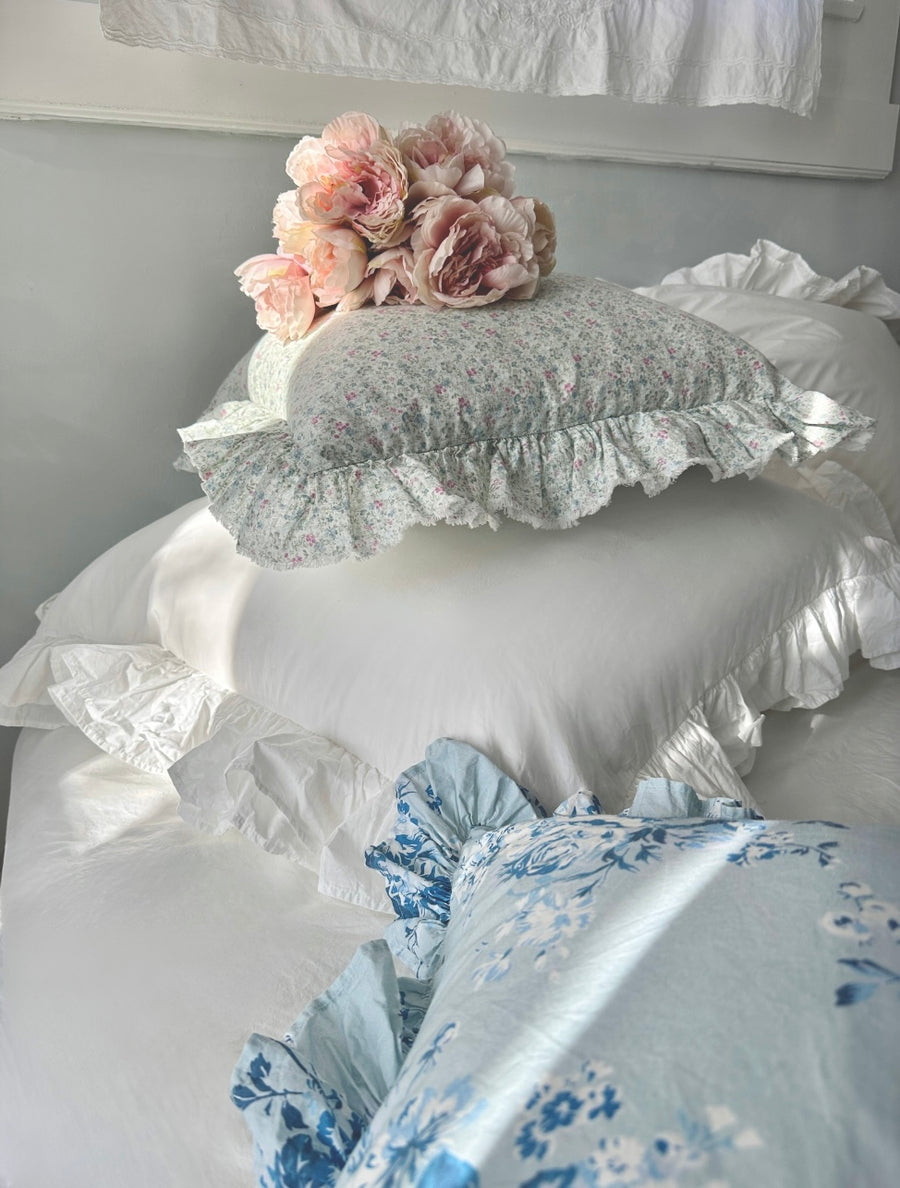 Limited Edition - Rose Chintz Blue Poplin Bedding by Rachel Ashwell®