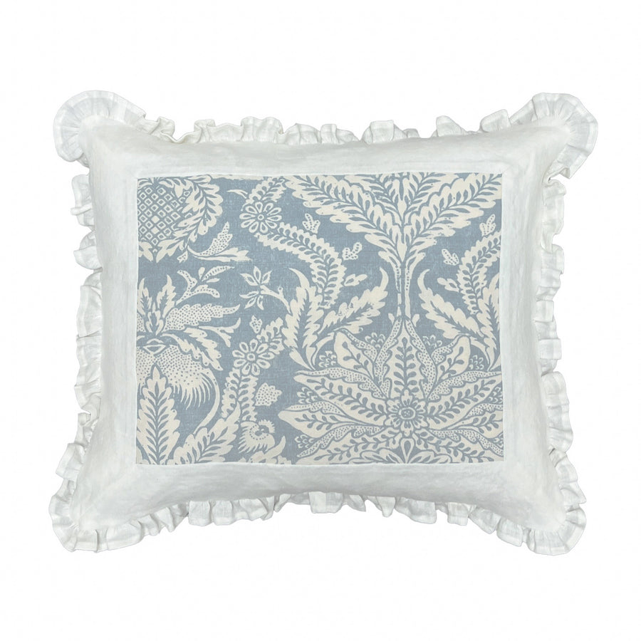 Bennison Liliana Pale Blue on Oyster Linen - 17