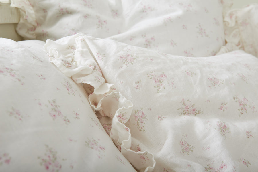 Rosabelle Vintage-White Linen Bedding by Rachel Ashwell®