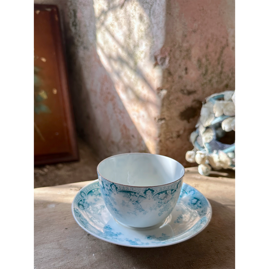 Blue & White Cup & Saucer Sets