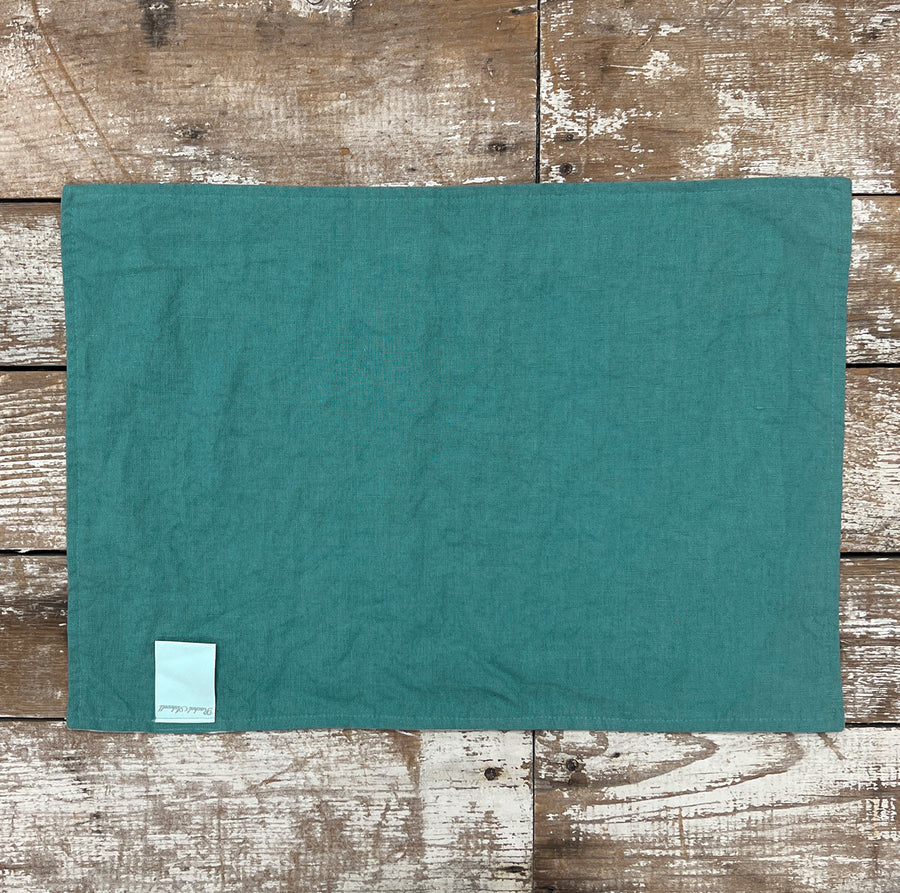 Bird, Dinner napkins, Sage green, Blue