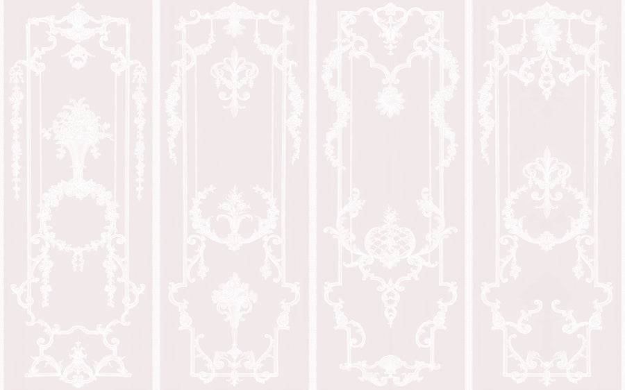 Panel Francaise Fixed Size Mural - Pink