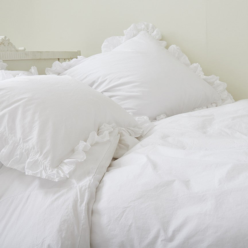 White Ruffled Bedding: Sheets, Pillowcases, & More – Rachel Ashwell ...